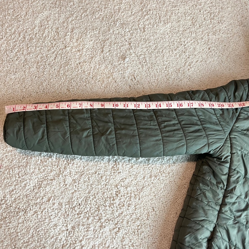 Cat & Jack‎ Kids Quilted Hooded Jacket Green Puffer Winter Warm Size XL - Picture 8 of 10